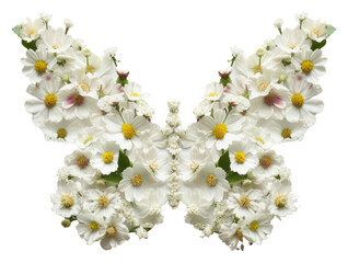 Obraz premium PNG Flat flower butterfly shape pattern nature petal.