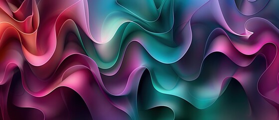 Obraz premium Mesmerizing abstract pattern with vibrant colors and flowing shapes, perfect for backgrounds and creative projects.