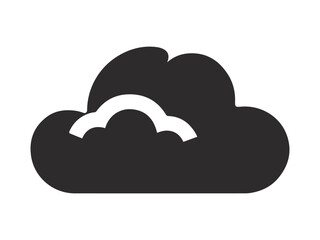 Cloud computing concept illustration, vector symbol.