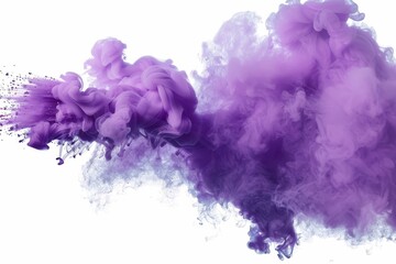 Fototapeta premium colorful vibrant smoke bomb explosion clouds in the shape of a heart - on transparent background . Beautiful simple AI generated image in 4K, unique.