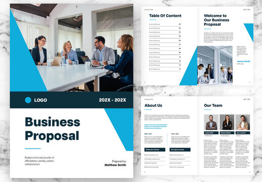 Blue And Green Business Proposal