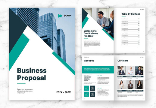 Blue And Green Business Proposal