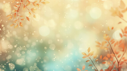 Fototapeta premium Sophisticated Soft Focus of: Autumn Leaves in the Wind. - Bokeh style blurred background. 