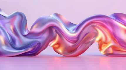 Fototapeta premium Silk Symphony: Abstract Satin Flow