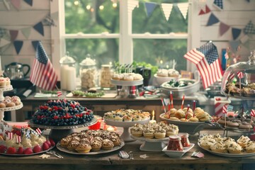 Close-up of a grill master flipping burgers, Independence Day, bokeh Generative AI. Beautiful simple AI generated image in 4K, unique.
