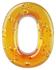 Letter O number jewelry bubble.