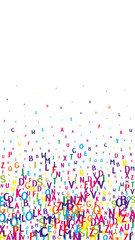 School notebook cover. Colorful childish floating