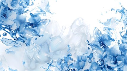 Vibrant Fluid Waves of Abstract Aquatic Cascading Through Digital Realms