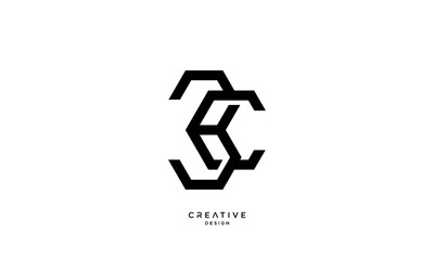 Fototapeta premium BC, CB, B, C, Abstract Letters Logo Monogram