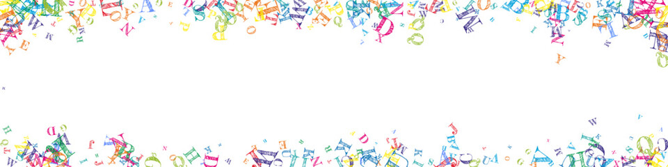 School notebook cover. Colorful childish floating