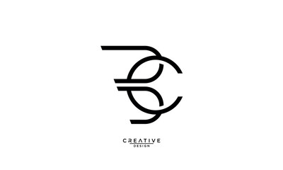 Obraz premium BC, CB, B, C, Abstract Letters Logo Monogram