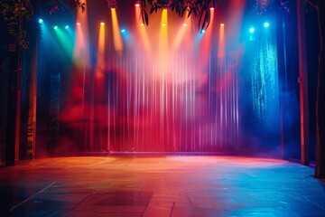 Multicolored smoke puff cloud design elements on a dark background - generative ai	. Beautiful simple AI generated image in 4K, unique.