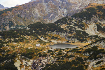 Bulgaria, National Rila park, lake in the mountains