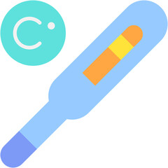 Thermometer, fever, infection, high temprature, illness Icon