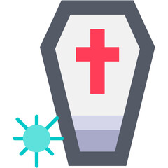 Obraz premium death, funeral, grave, cementry, covid death Icon