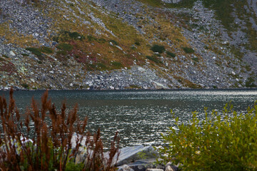 Bulgaria, National Rila park, lake in the mountains