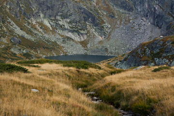 Bulgaria, National Rila park, lake in the mountains