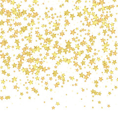Magic stars vector overlay.  Gold stars scattered