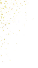 Gold sparkling star confetti.