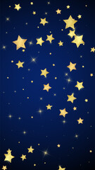 Magic stars vector overlay.  Gold stars scattered