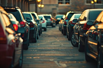 Obraz premium headlights close-up, car dealership, auto theme. Beautiful simple AI generated image in 4K, unique.