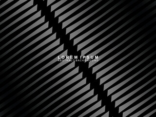 Abstract futuristic dark black background with wave design. Realistic 3d wallpaper with luxurious flowing lines. Perfect background for posters, websites, brochures, banners, applications, etc.