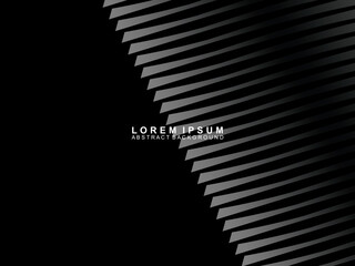 Abstract futuristic dark black background with wave design. Realistic 3d wallpaper with luxurious flowing lines. Perfect background for posters, websites, brochures, banners, applications, etc.