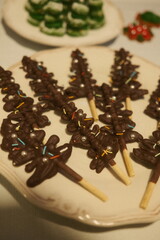 Christmas snacks, chocolate, Christmas chocolate