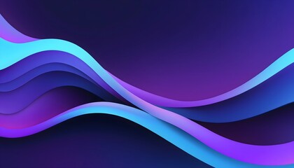 Obraz premium Abstract blue and purple waves background with smooth flowing lines and glowing light design