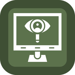 Observation Glyph Green Box Icon