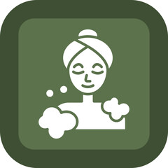 Body Wash Glyph Green Box Icon