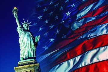 Fototapeta premium George Washington Monument - Boston. Beautiful simple AI generated image in 4K, unique.