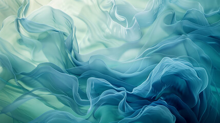 Obraz premium Abstract blue background with serene and visually soothing lines and shapes, that embodies the 'Calming Rhythms', soft pastel colors with liquisity forms