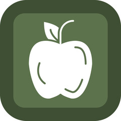 Apple Glyph Green Box Icon