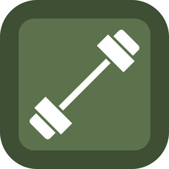 Crossfit Glyph Green Box Icon