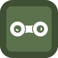 Lens Cover Glyph Green Box Icon