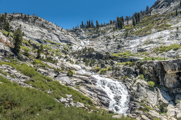 The Tokopah Falls in the Sequioa National Park, California USA