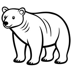 Fototapeta premium polar bear cartoon