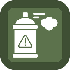 Aerosol Glyph Green Box Icon