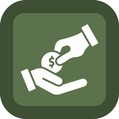 Give Glyph Green Box Icon