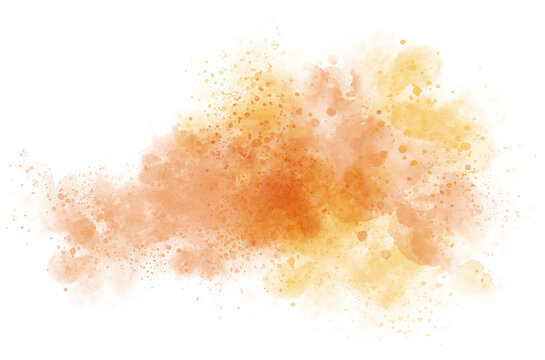 Watercolor stain decoration