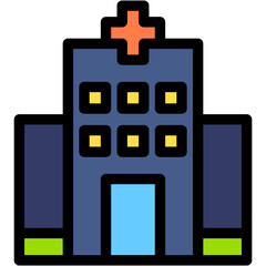 Building, clinic, hospital, healthcare, centre Icon