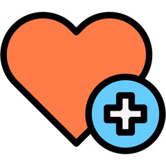Obraz premium Heart, cardiology, healthcare, medical sign, health clinic Icon