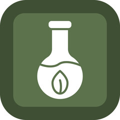 Bioengineering Glyph Green Box Icon