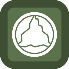 Arotic Stenosis Vector Glyph Green Box Icon