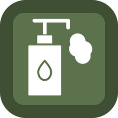 Lotion Vector Glyph Green Box Icon