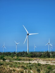 wind turbines farm