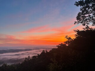 sunrises in the mountains