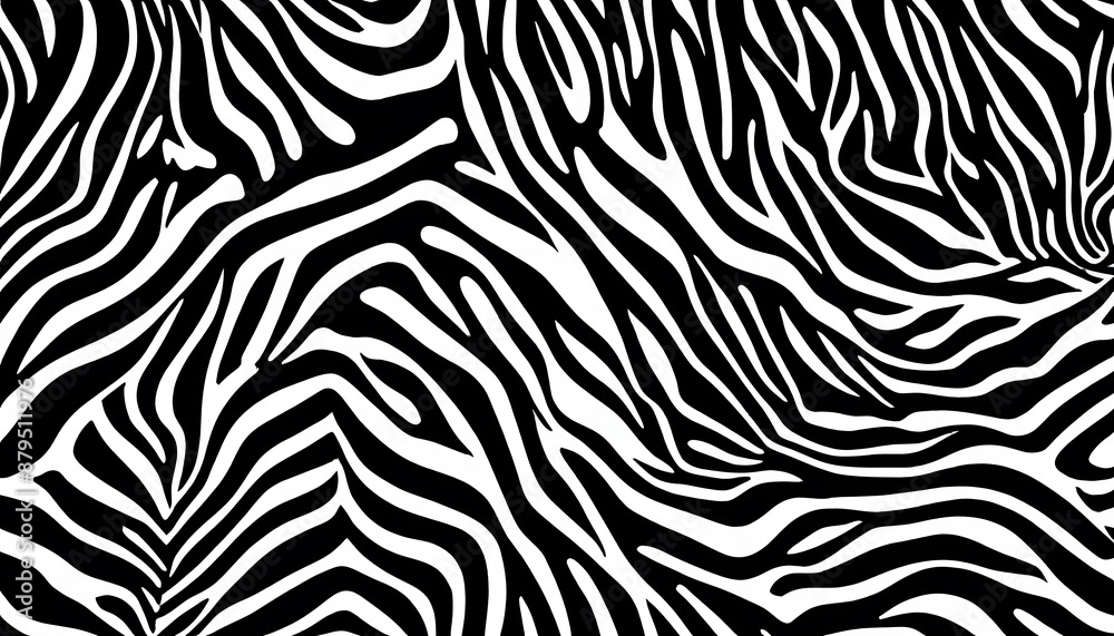 Canvas Prints trendy zebra skin pattern background vector. animal fur, vector background for fabric design, wrappi