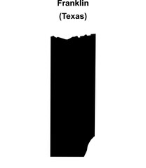 Franklin County (Texas) blank outline map